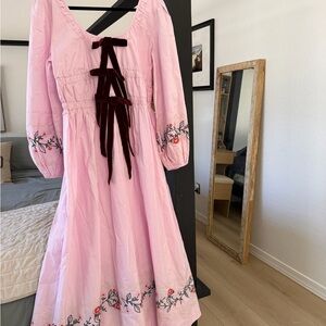Damson Madder Dakota bow embroidered dress new with tags size 16